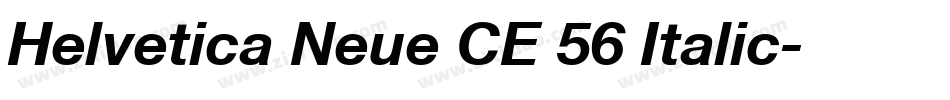 Helvetica Neue CE 56 Italic字体转换